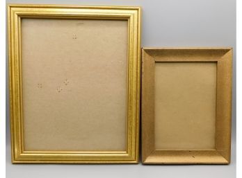 Gold Tone Picture Frames Lot Of 2