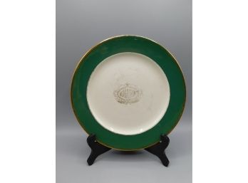Mayer China 'Hotel Dupont' Decorative Plate With Gold Tone Trim