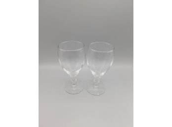 Stemmed Goblet Glasses - Set Of Two