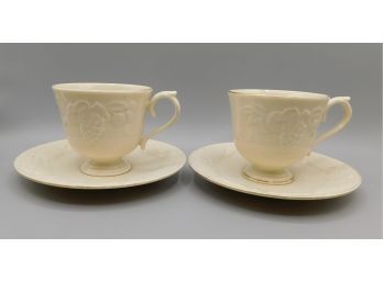 Lenox 'Fruits Of Life' Teacup & Saucer Set - Service For Two