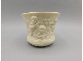 Ceramic Cherub Angel Embossed Flower Pot
