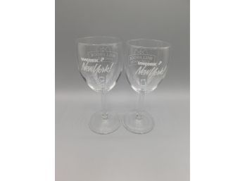 'Uncork New York' From Millbrook Vineyards Wine Glasses - Set Of Two