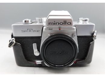 Minolta SrT202 Film Camera - Lens Not Included - Camera Case Included
