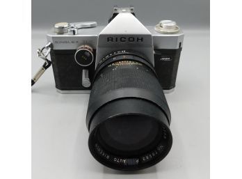 Ricoh Singlex TLS SLR Film Camera With Auto Rikenon 35mm Lens - Camera Case Included