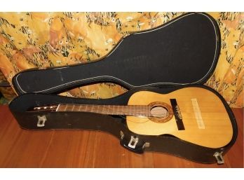 Live Wires Model G-305 Acoustic Guitar With Case - NEEDS TLC