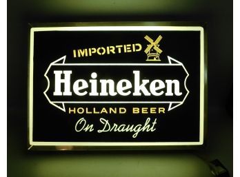 Retro Heineken Light Up Sign