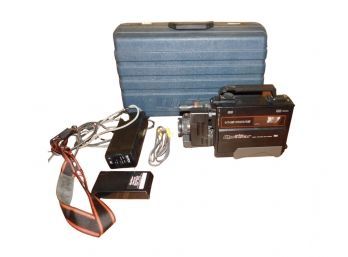 Retro Quasar VHS Movie Recording And Playback Camera Model:VM-10 With 12V Battery Pack