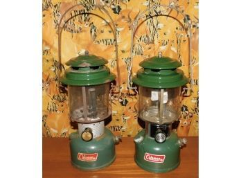 Coleman Metal Kerosene Lanterns Set Of Two