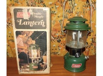 Coleman Double Mantle Kerosene Lantern #220j195 With Box