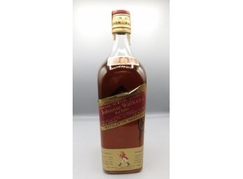 Vintage 1960s Johnnie Walker Red Label Blended Scotch Whiskey - 1/2 Gallon - Sealed Bottle