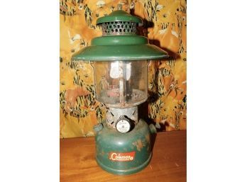 Coleman #62 Metal Kerosene Lantern With Pyrex Glass