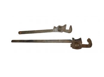 Lawson Large Vintage Adjustable Pipe Wrench Pair