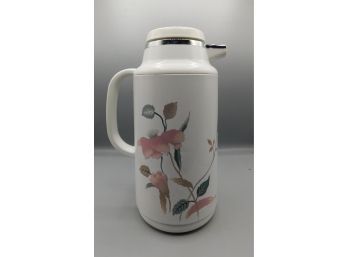 Vintage Floral Pattern Thermos Decanter