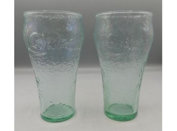 Iridescent Coke Drinking Glasses - Set Of Two