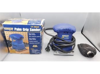 Bench Top Pro Palm Grip 1/4 Inch Sheet Sander With Dust Bag - Box Included