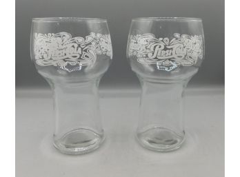 Pepsi-cola Drinking Glasses-set Of Two