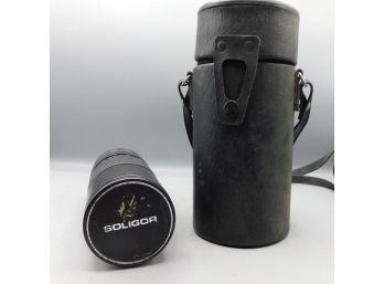 Soligor 75-260mm Lens With Leather Lens Carry Case
