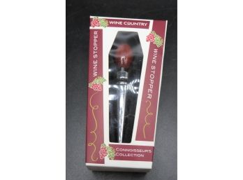 Wine Country Connoisseur's Collection Wine Stopper - In Original Box