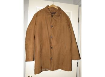 Newport Harbor Men's Tan Coat With Removable Lining - Size Medium