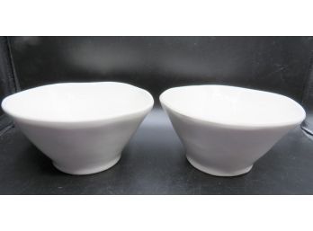 Maioliche Jessica Ceramic Bowls Made In Italy - Set Of 2