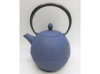 Cast Iron Blue Tea Pot