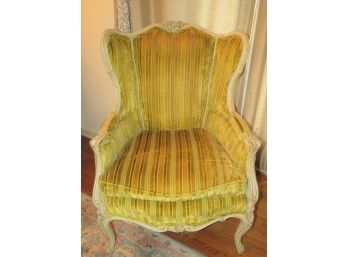 W & J Sloane Inc. Yellow Velvet Arm Chair - From France