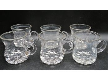 Glass Demitasse Cups - Set Of 6