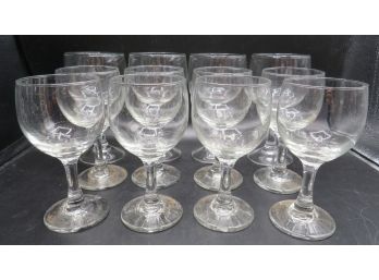 Wine Glasses - 2 Assorted Sizes - 12 Glasses