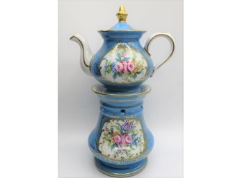 Decor Main Porcelaines Des Champs Elysees Teapot Set - Paris France