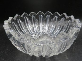 Vintage Duncan Miller Mardi Gras Pressed Glass Berry Bowl