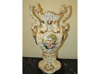 Capodimonte 'bernini' Urn Vase - Made In Italy