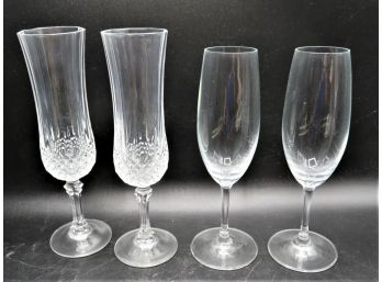 Champagne Flutes - Assorted Set Of 4