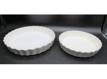 Ceramic Quiche/pie Dishes - Set Of 2