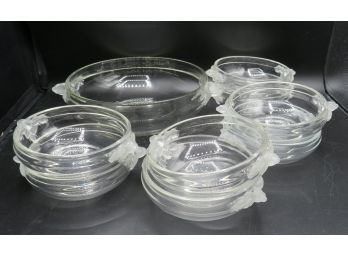 Glass Bowls & Serving Platter - Assorted Set Of 10