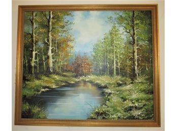 H. Paul Original Landscape Painting On Canvas