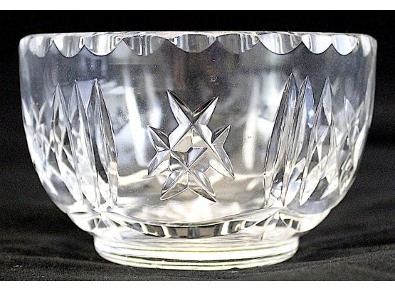 Decorative Carved Glass Bowl 3.25' X 2' (080)