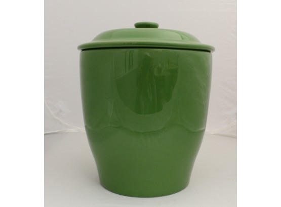 Home Brand Stoneware Large Green Cookie Jar (lot058)