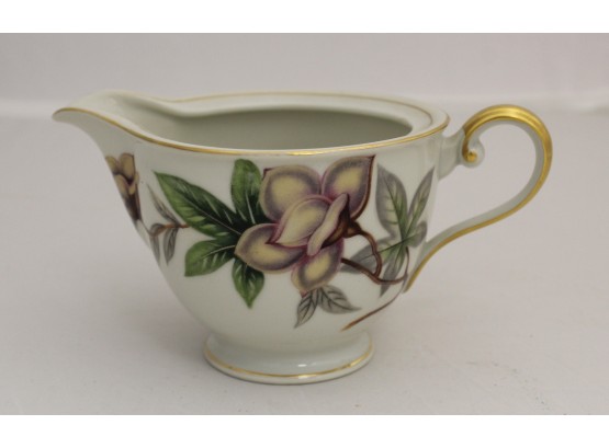 Ivory China Floral Creamer (lot057)