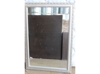 Silver Framed Rectangular Wall Mirror (lot018)