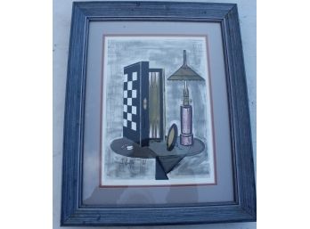 Lithograph Game Table Signed By Bernard Buffet 353/375 (lot031)
