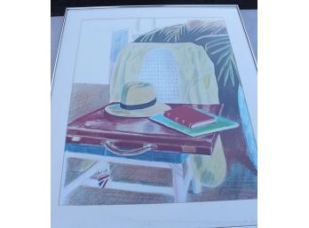 Framed Drawing Signed By UH Bombay April 1977 (lot035)