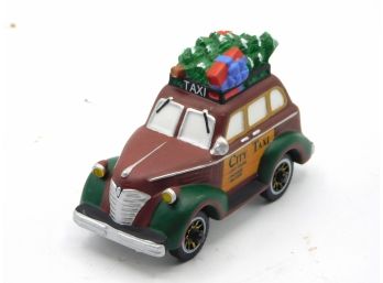 Department 56 Heritage Village Collection 'CITY TAXI' Hand Painted Porcelain W/ Box