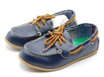Tommy Hilfiger Douglas Boat Shoes Navy Kids Size 11