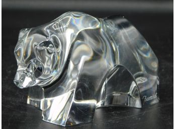 Baccarat Crystal Bear Figurine