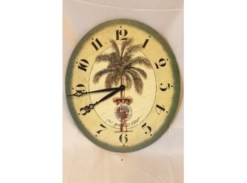 Time Works Ernest Hemmingway Collection 'Palm Green' Wall Clock