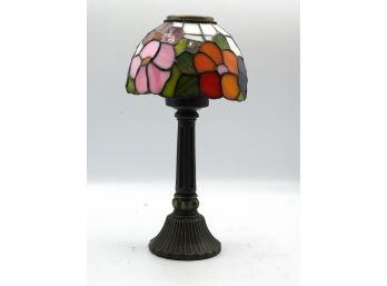 Tiffany Style Stained Glass Tea Candle Table Lamp