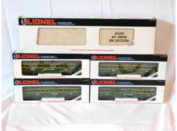 Lionel Trains Great Lakes Express '0' & 027 Gauge Locomotive & Cars Lot Of 5