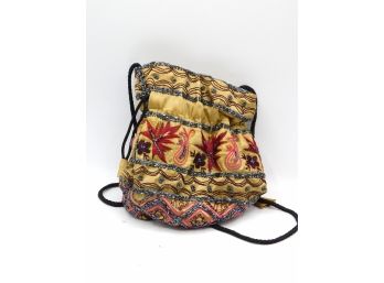 Woman's Drawstring Pocketbook Handbag