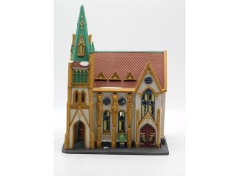 Heristage Village Collection Christmas In The City 'ALL SAINTS CORNER CHURCH' Hand Painted Porcelain W/ Box