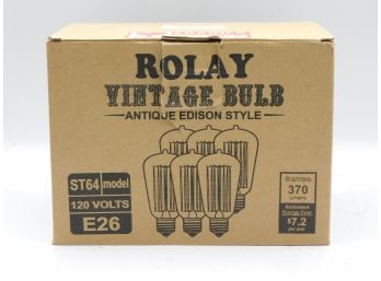 Rolay ST64 Vintage Bulb Antique Edison Style 120V E26